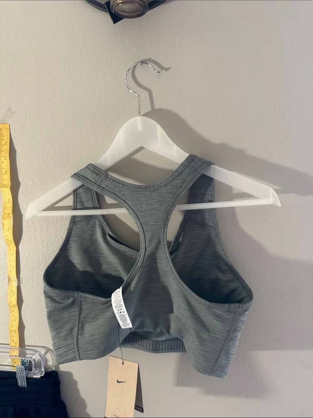 Nike Gray Racerback Sports Bra with Black Short